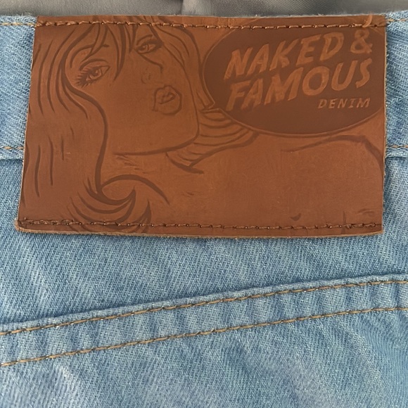 Naked & Famous Denim Light Blue Skinny Jeans - Picture 3 of 5